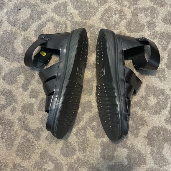 Dr. Martens Clarissa Leather Sandal in Pewter - Picture 2 of 6